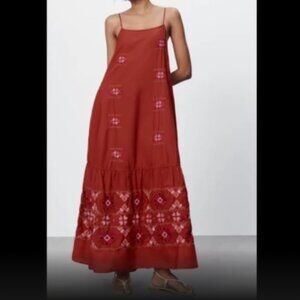 Zara embroidered limited edition dress (oversized)